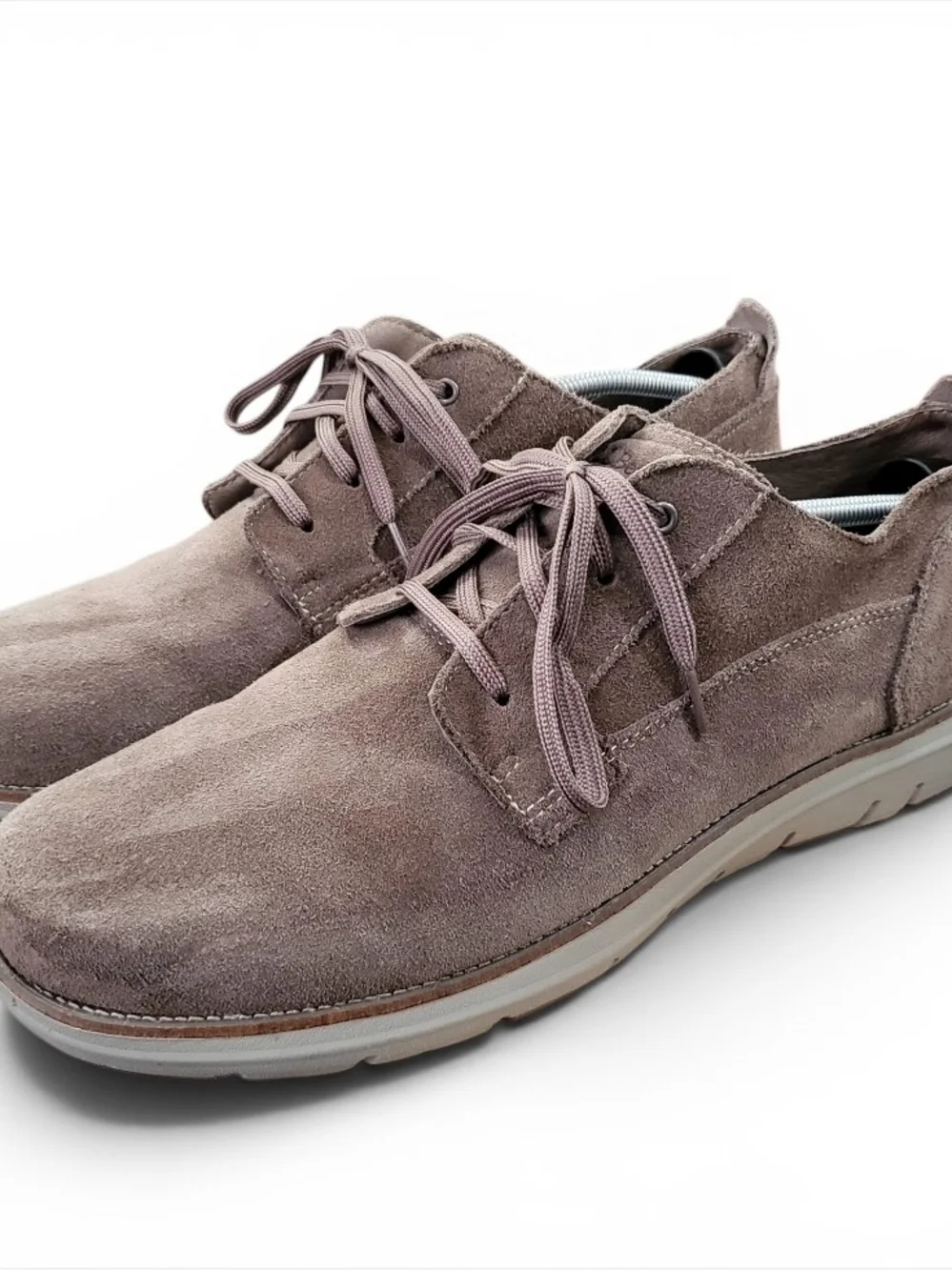L.L.Bean Mill Creek Men's Size 14 Taupe Suede Casual Oxford Shoes 303572